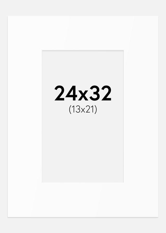 Paszpartu Standard fehér (fehér mag) 24x32 cm (13x21)