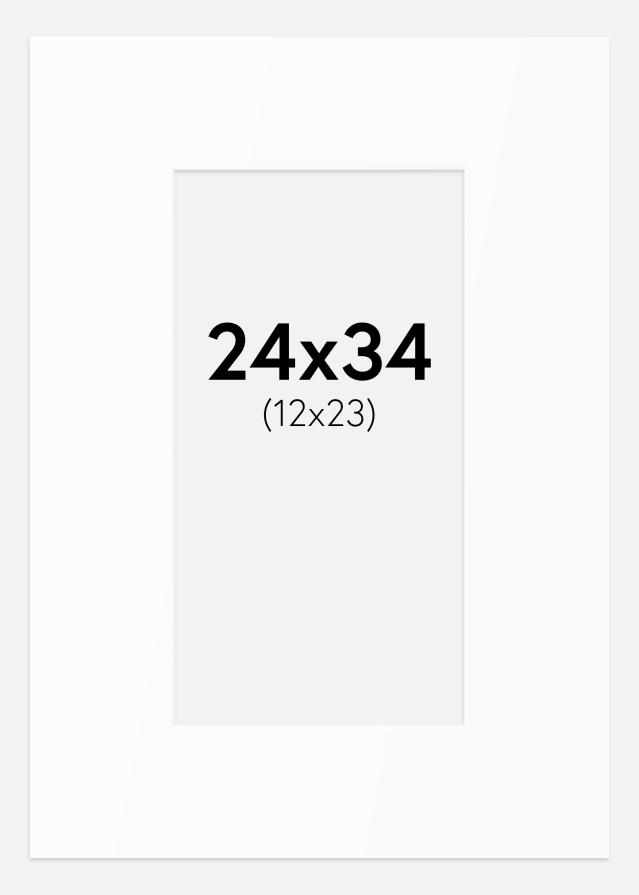 Paszpartu Standard fehér (fehér mag) 24x34 cm (12x23)