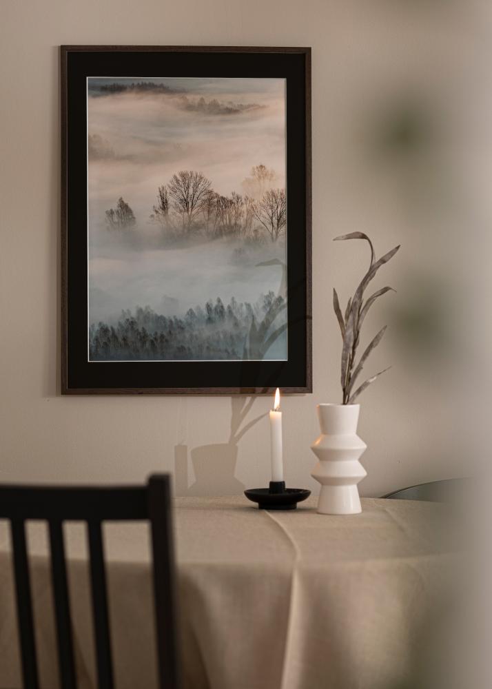 Keret Edsbyn Dió 30x40 cm - Paszpartu Fekete 8x12 inches