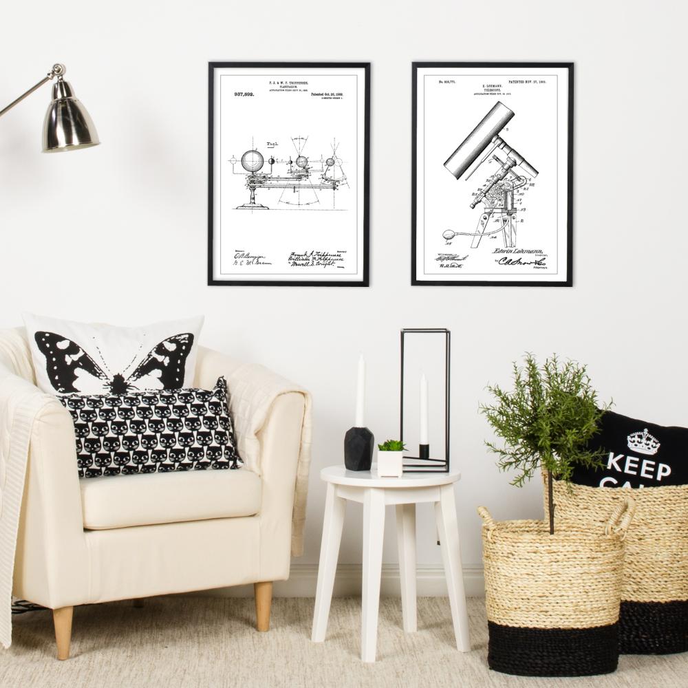 Szabadalmi rajz - Teleszkóp - Fehér Poszter