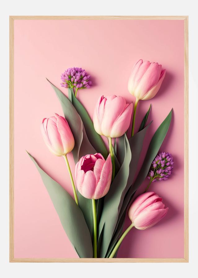 Pink Tulips Poszter