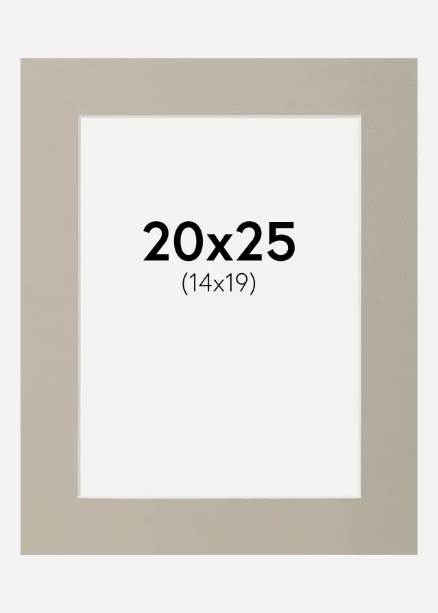 Paszpartu Gyöngyszürke 20x25 cm (14x19)