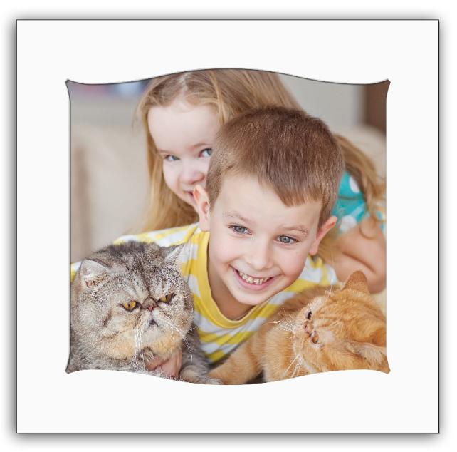 Paszpartu Fehér Merész 40x40 cm (29x29)