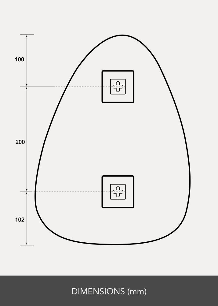 KAILA Tükör Shape I 30x40 cm