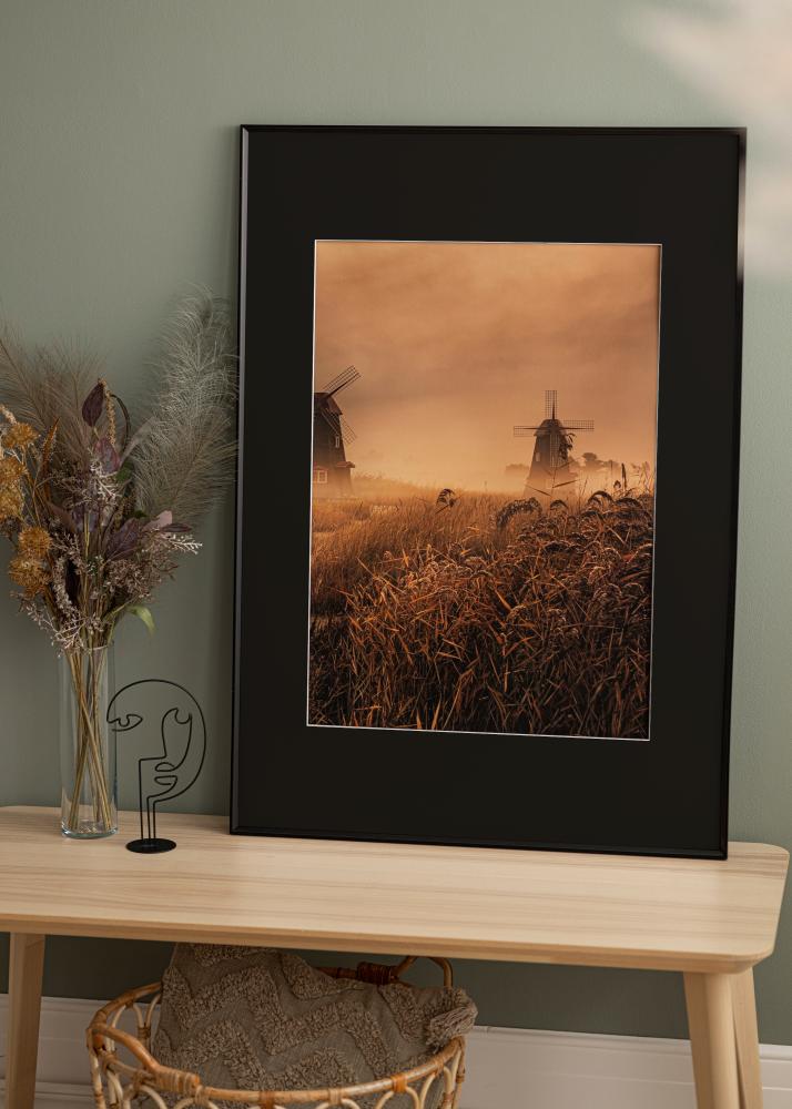 Keret Desire Fekete 40x50 cm - Paszpartu Fekete 27x35 cm