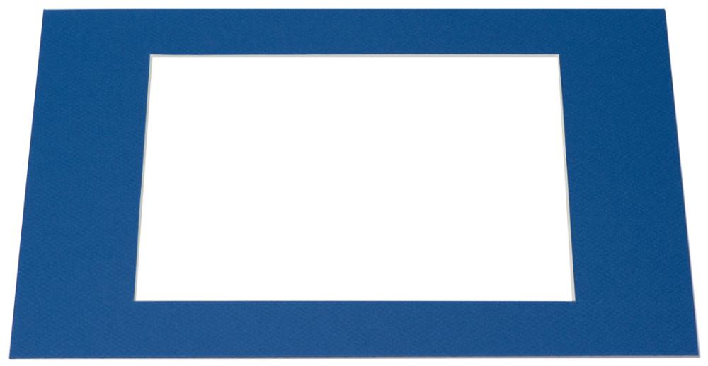 Paszpartu Kék Fehér él - Méretre szabott