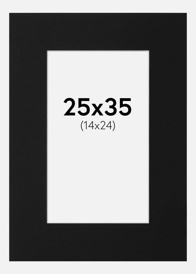 Paszpartu Fekete Standard (Fehér Mag) 25x35 cm (14x24)