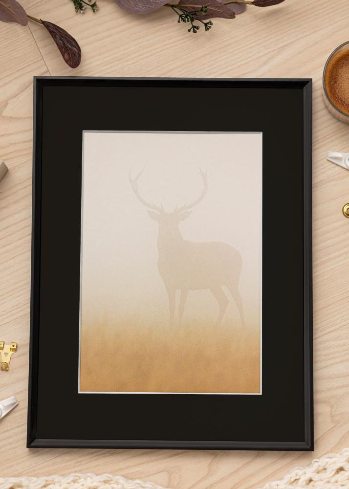 Keret Desire Fekete 40x50 cm - Paszpartu Fekete 27x35 cm