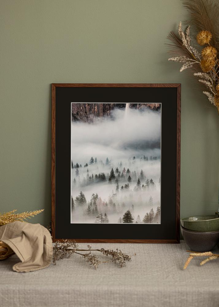 Keret Galant Dió 30x40 cm - Paszpartu Fekete 18x27 cm