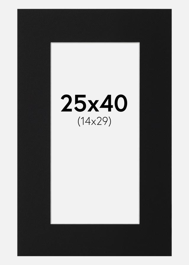 Paszpartu Fekete Standard (Fehér Mag) 25x40 cm (14x29)