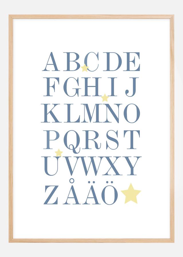 ABC - Kék/Bézs Poszter