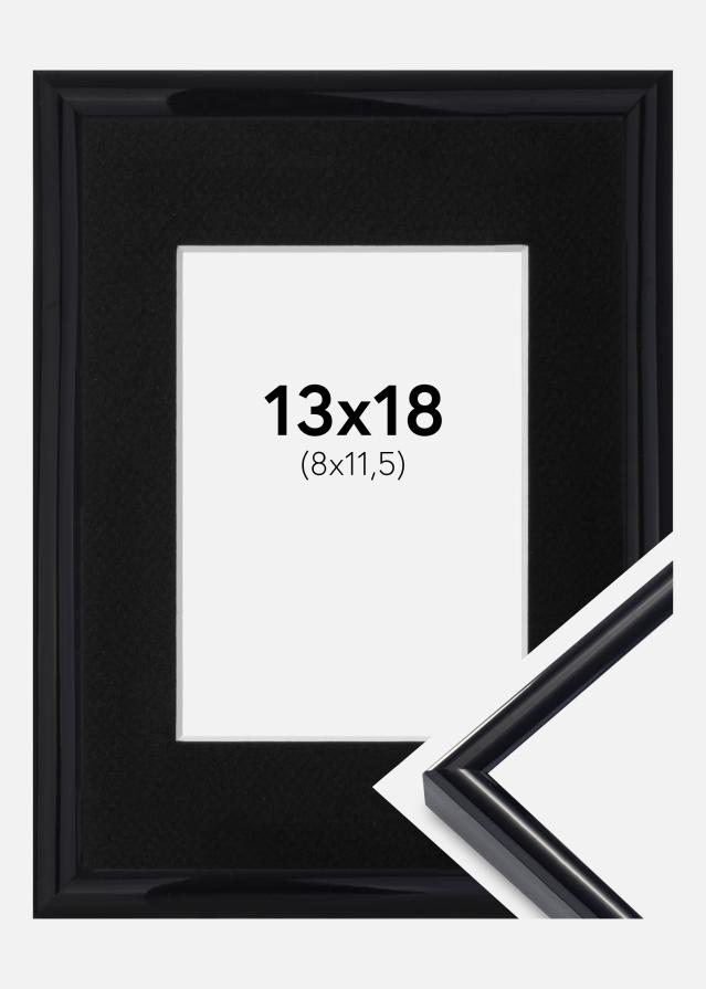 Keret Victoria Fekete 13x18 cm - Paszpartu Fekete 9x12 cm