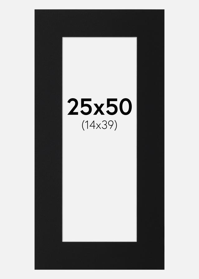 Paszpartu Fekete Standard (Fehér Mag) 25x50 cm (14x39)