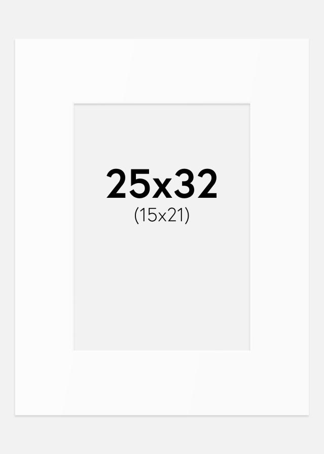 Paszpartu Standard fehér (fehér mag) 25x32 cm (15x21)