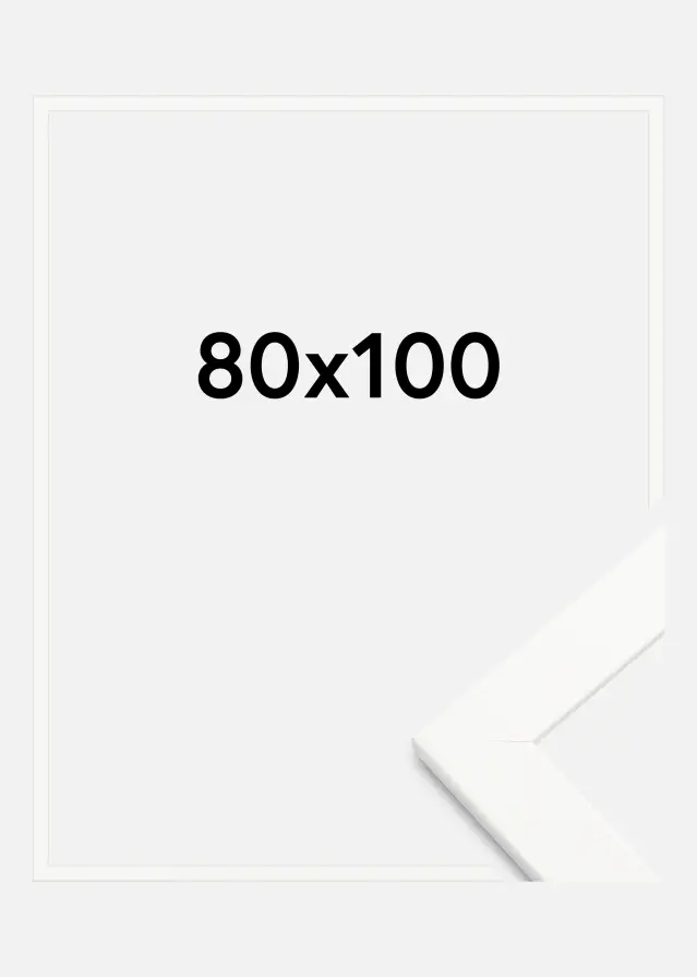 Keret Trendline Fehér Akrilüveg 80x100 cm