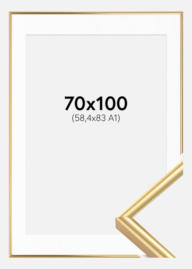 Keret Victoria Arany 70x100 cm - Paszpartu Fehér 59,4x84 cm (A1)
