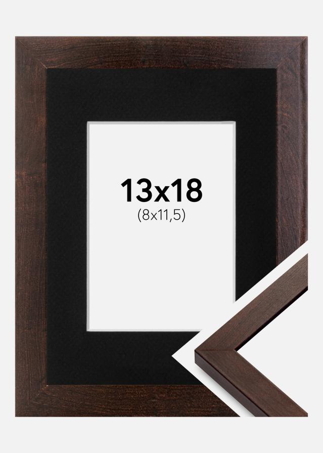 Keret Selection Dió 13x18 cm - Paszpartu Fekete 9x12 cm