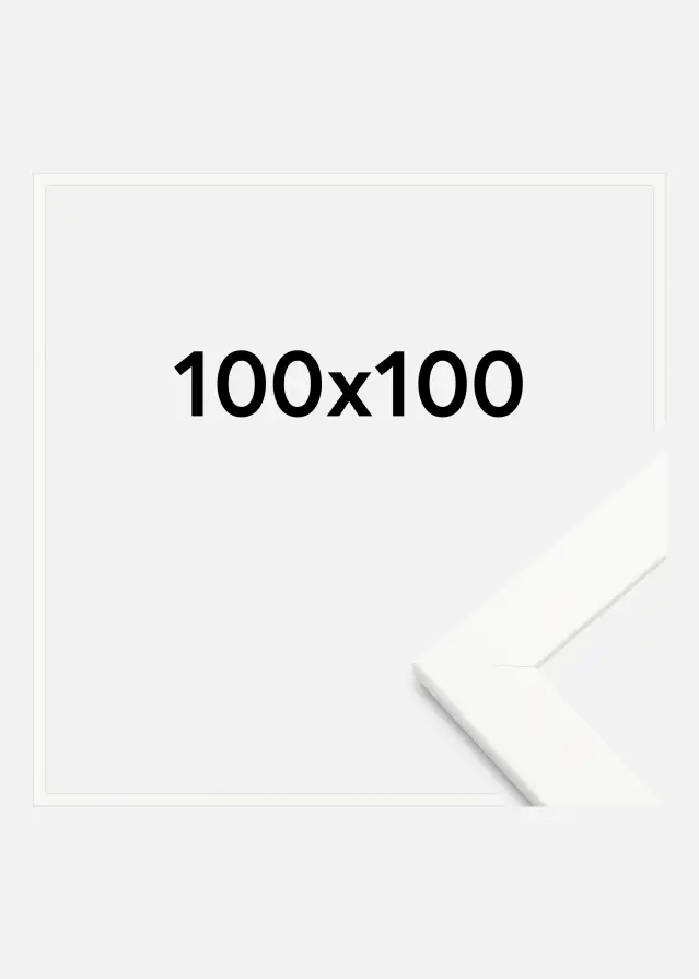 Keret Trendline Akrilüveg Fehér 100x100 cm