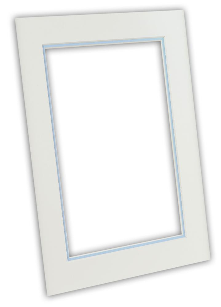 Paszpartu kettő készlet - Fehér/Világoskék