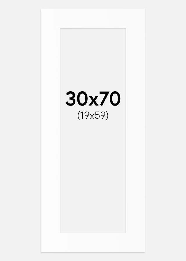 Paszpartu Fehér Standard Fehér él 30x70 cm (19x59)