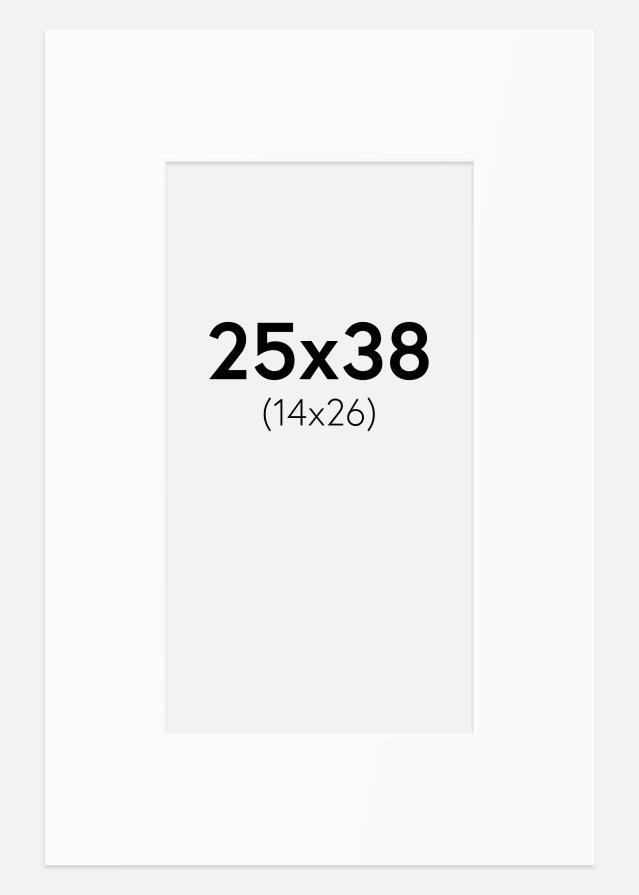 Paszpartu Standard fehér (fehér mag) 25x38 cm (14x26)