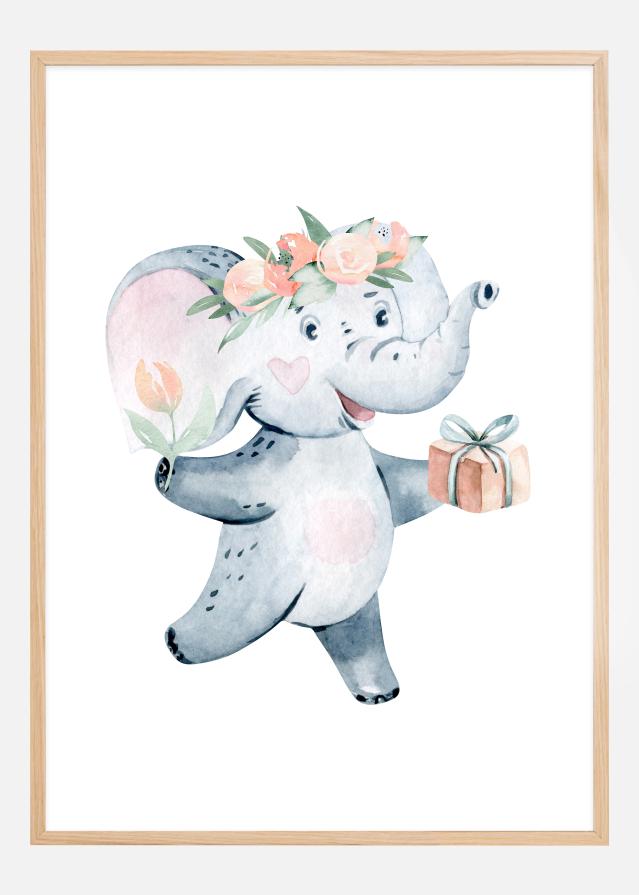 Flower Elephant Poszter