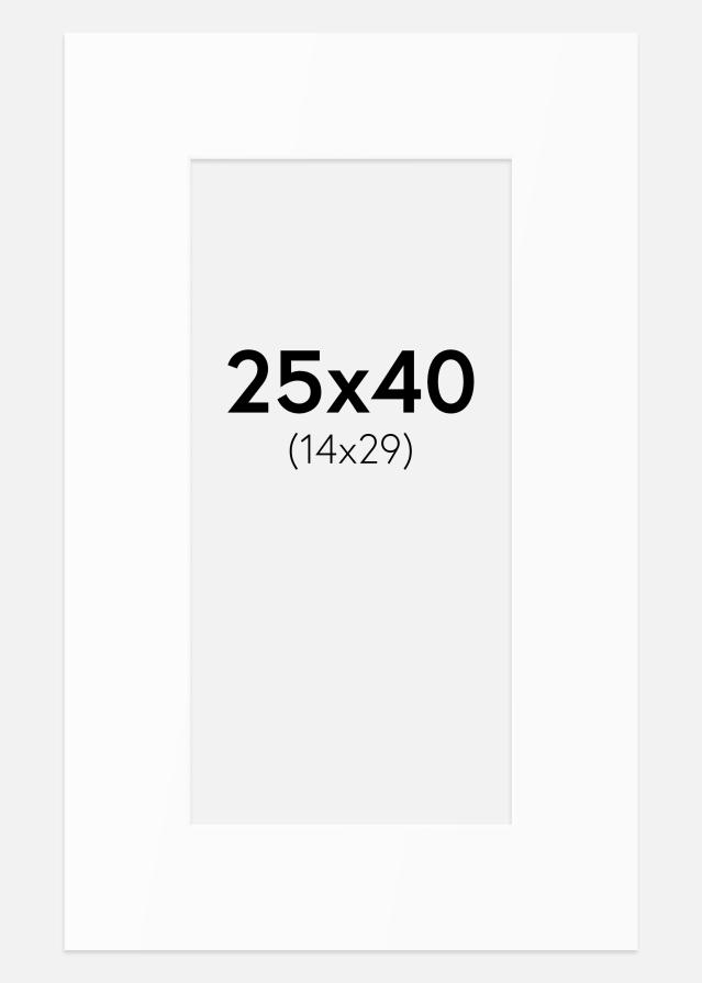 Paszpartu Standard fehér (fehér mag) 25x40 cm (14x29)