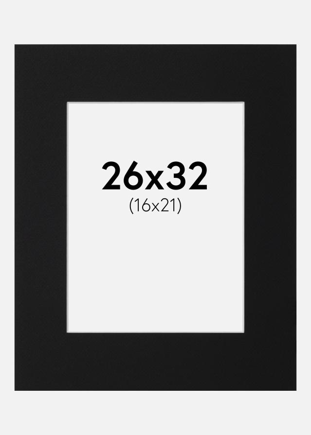 Paszpartu Fekete Standard (Fehér Mag) 26x32 cm (16x21)