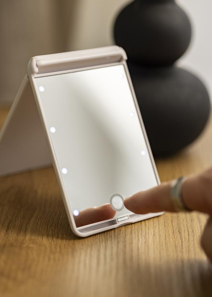 KAILA Sminktükör Fold III Fehér - 13x9 cm