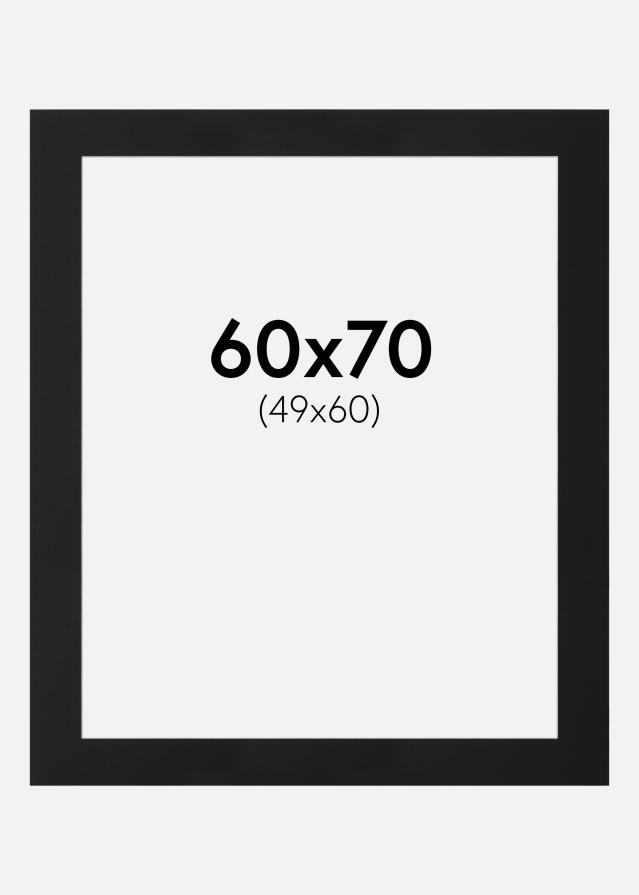 Paszpartu Fekete Standard (Fehér Mag) 60x70 cm (49x60)