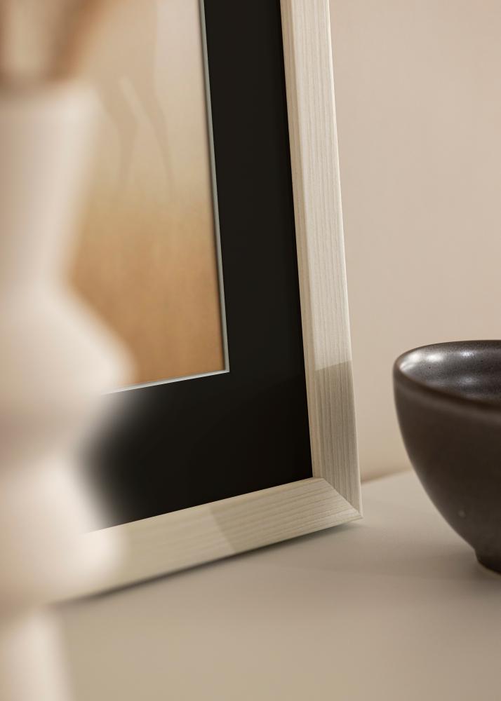 Keret Fiorito Fehér 40x50 cm - Paszpartu Fekete 12x16 inches