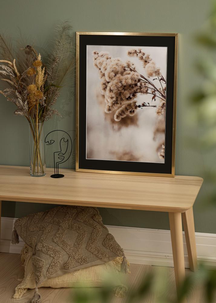 Keret Trendy Arany 20x25 cm - Paszpartu Fekete 14x18 cm