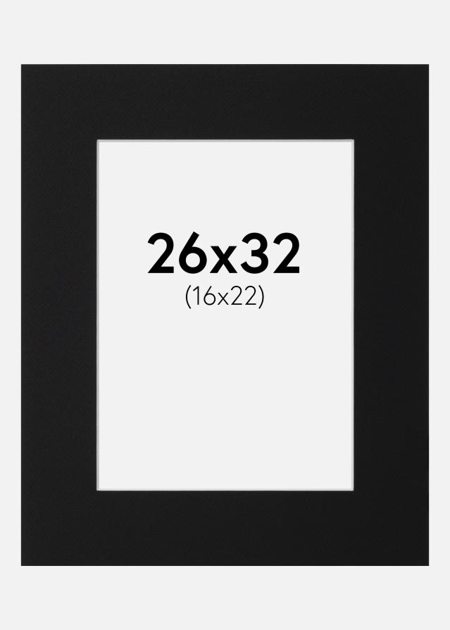 Paszpartu Fekete Standard (Fehér Mag) 26x32 cm (16x22)