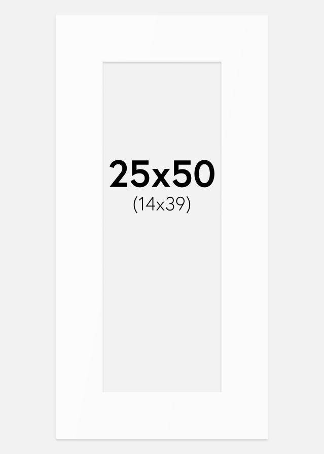 Paszpartu Standard fehér (fehér mag) 25x50 cm (14x39)