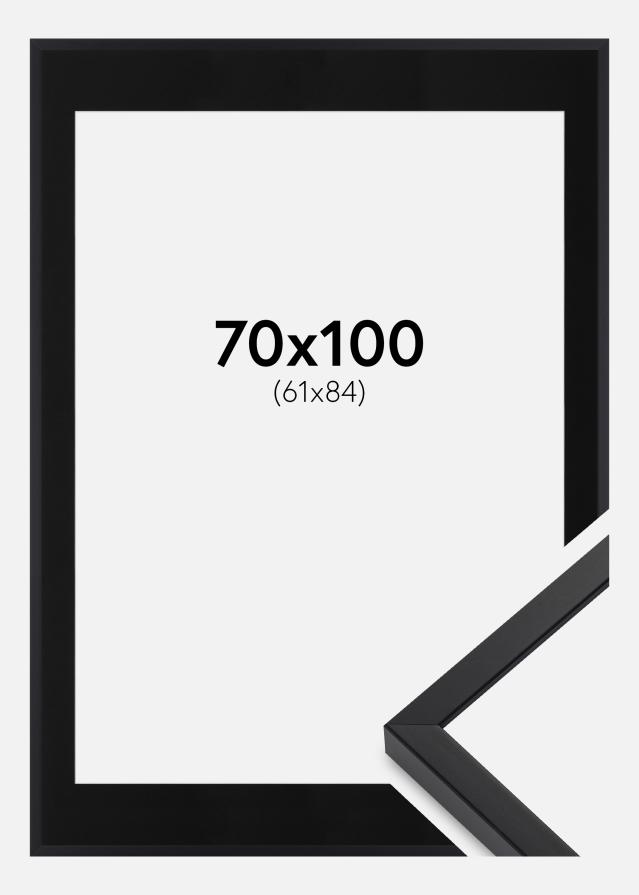 Keret E-Line Wide Fekete 70x100 cm - Paszpartu Fekete 62x85 cm