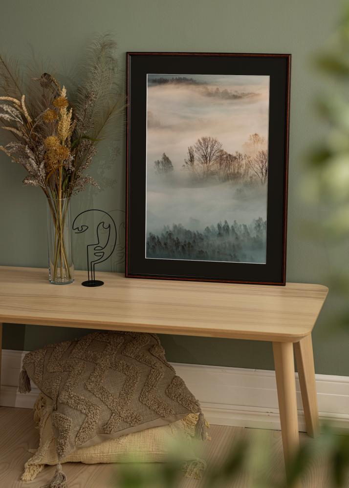 Keret Horndal Dió 50x60 cm - Paszpartu Fekete 14x18 inches