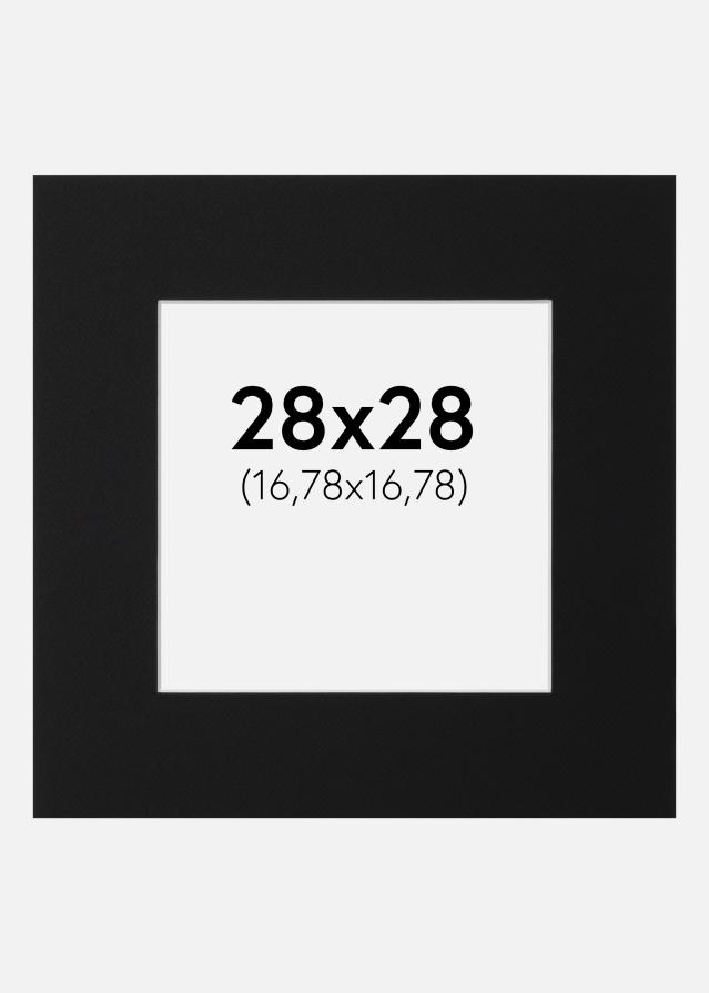 Paszpartu Fekete Standard (Fehér Mag) 28x28 cm (16,78x16,78)