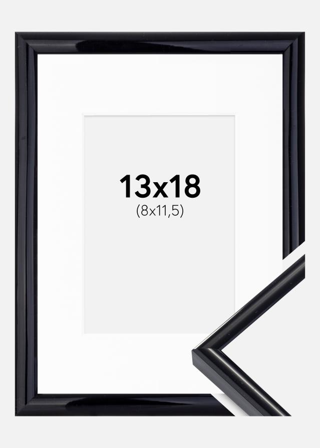 Keret Victoria Fekete 13x18 cm - Paszpartu Fehér 9x12 cm