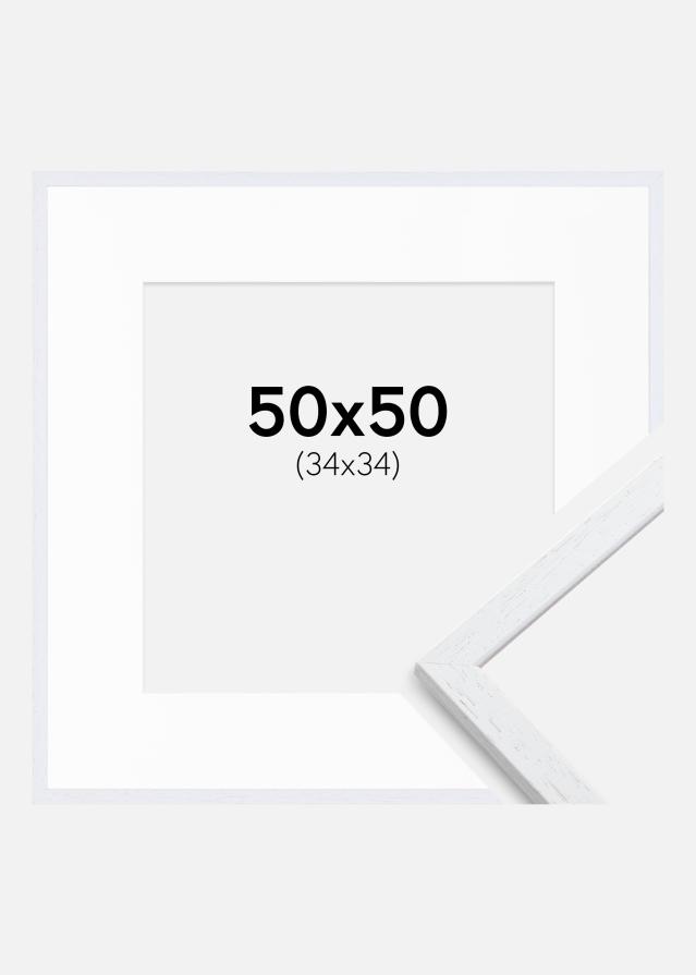 Keret Edsbyn Warm White 50x50 cm - Paszpartu Fehér 35x35 cm