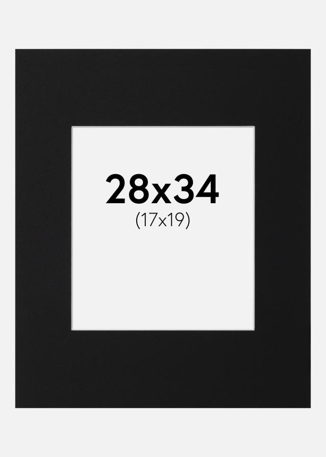 Paszpartu Fekete Standard (Fehér Mag) 28x34 cm (17x19)