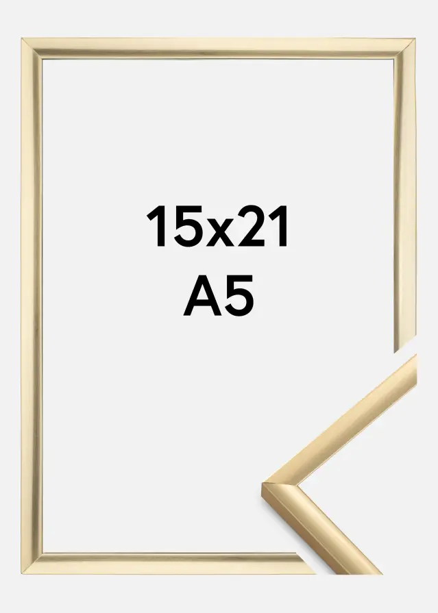 Keret New Lifestyle Akrilüveg Arany 15x21 cm (A5)