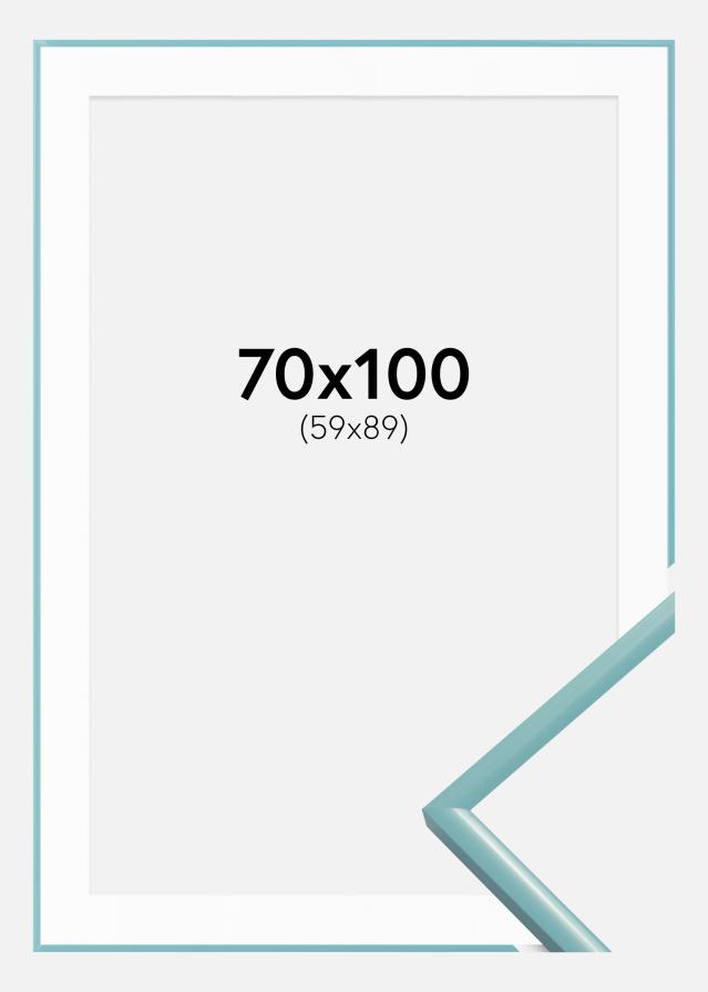 Keret New Lifestyle Türkiz 70x100 cm - Paszpartu Fehér 60x90 cm