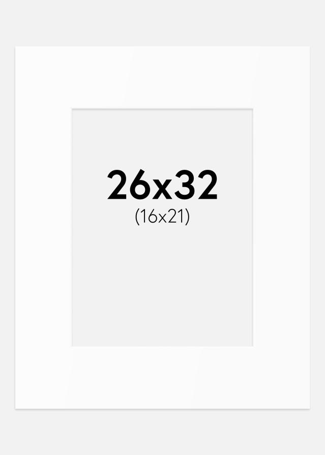 Paszpartu Standard fehér (fehér mag) 26x32 cm (16x21)