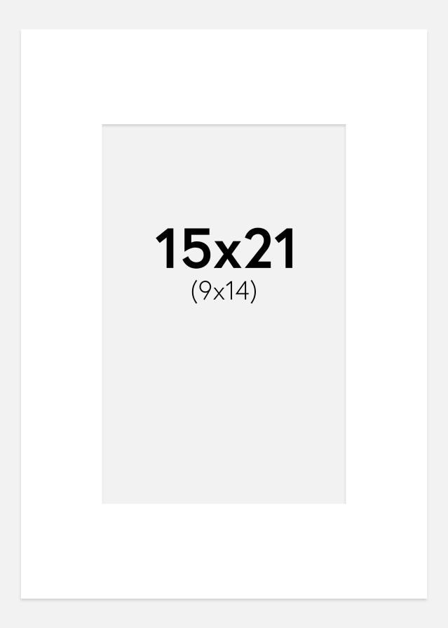 Paszpartu Krétafehér 15x21 cm (9x14 cm)