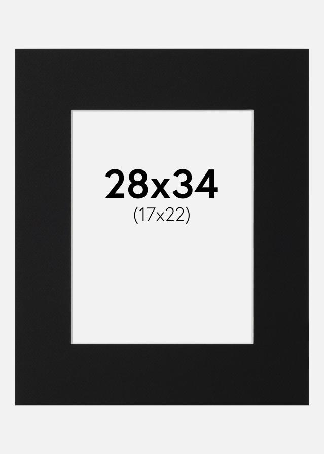 Paszpartu Fekete Standard (Fehér Mag) 28x34 cm (17x22)