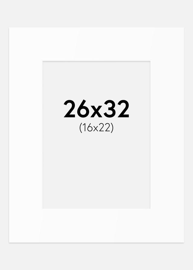 Paszpartu Standard fehér (fehér mag) 26x32 cm (16x22)