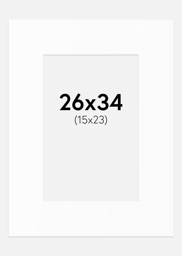 Paszpartu Standard fehér (fehér mag) 26x34 cm (15x23)