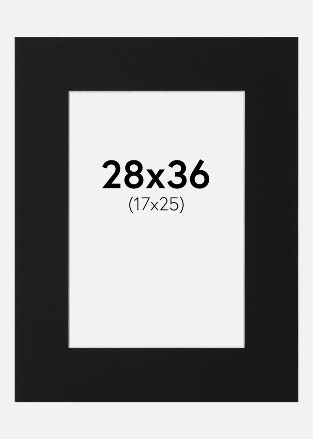 Paszpartu Fekete Standard (Fehér Mag) 28x36 cm (17x25)