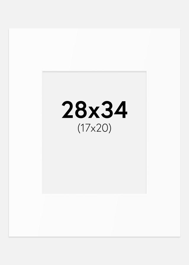 Paszpartu Standard fehér (fehér mag) 28x34 cm (17x20)