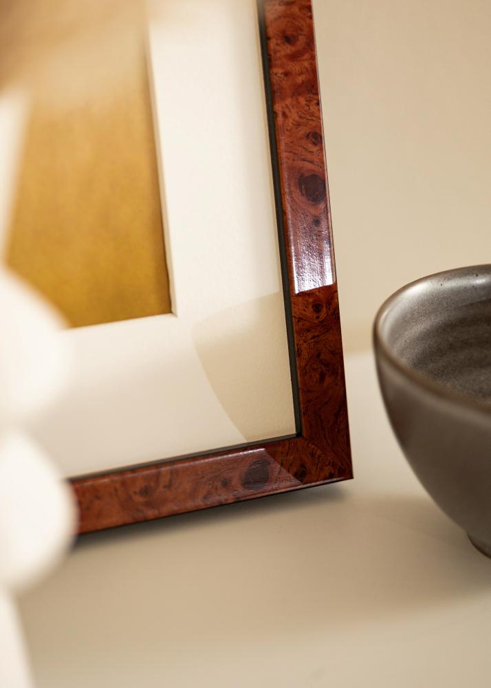 Keret Hermes Akrilüveg Burr Walnut 70x100 cm